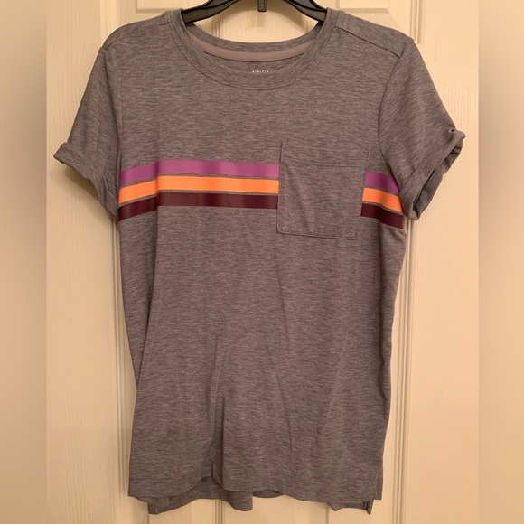 Athleta Girl Gray Workout Top - Picture 1 of 3